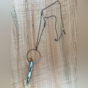 Artisan Silver Statement Pendant Necklace